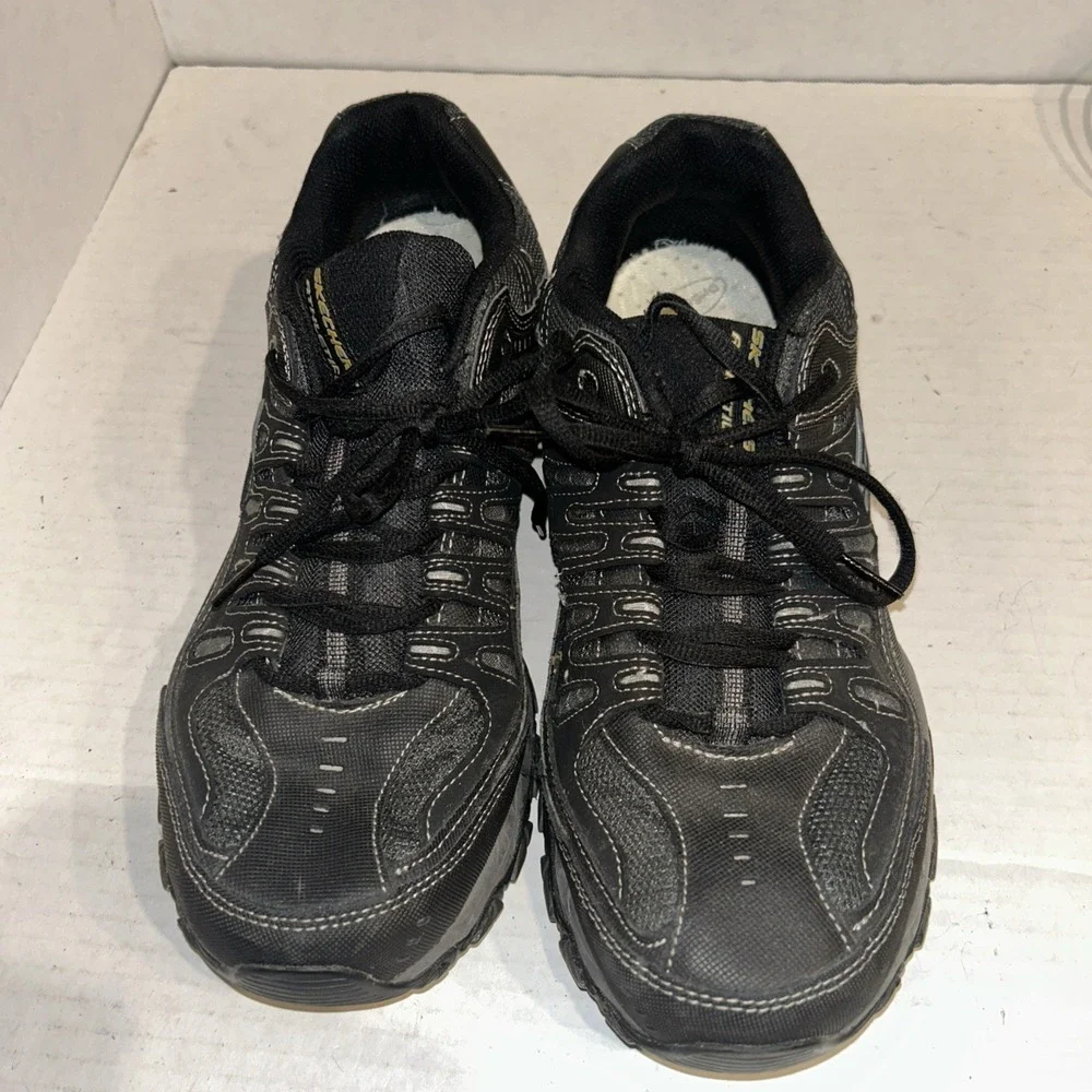 Skechers Sport After Burn M. Fit Shoes Mens‎ Size 12 Black 50125